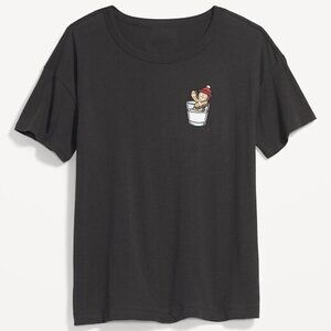 Old Navy: Women's Matching Holiday Graphic Easy T-Shirt: Gingerbread Man